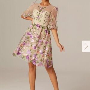 AW Bridal Floral Dress, NWOT